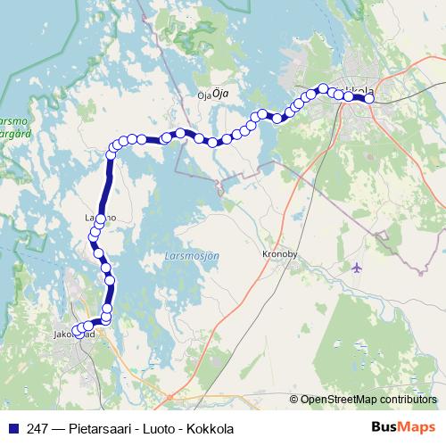 247 bus Line Map