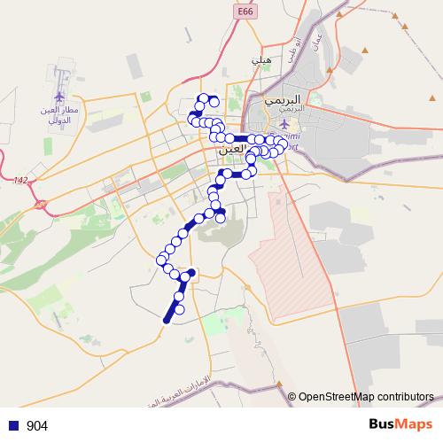 904 bus Line Map