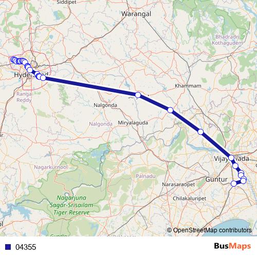 04355 bus Line Map