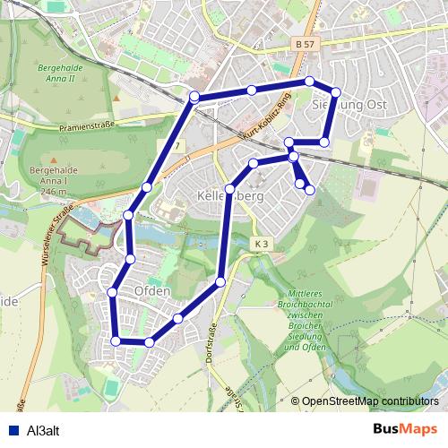 Al3alt metro Line Map