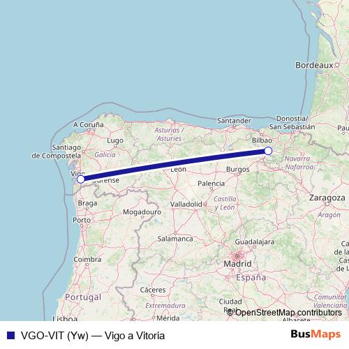 VGO-VIT (Yw) air Line Map