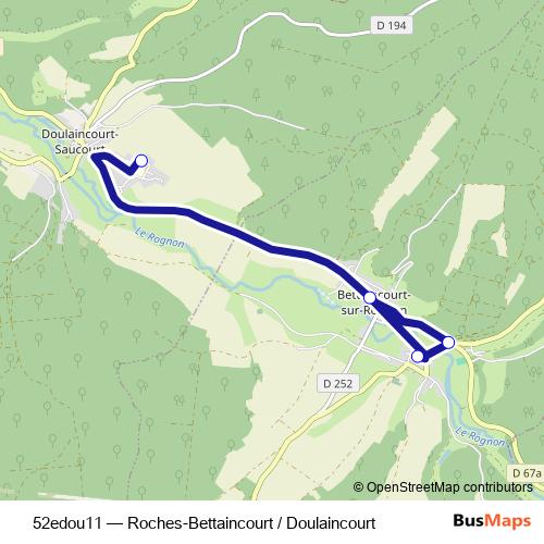 52edou11 bus Line Map
