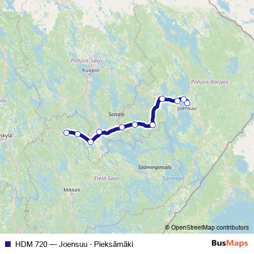 HDM 720 rail Line Map