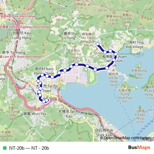 NT-20b bus Line Map