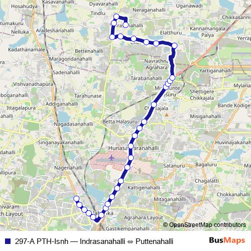 297-A PTH-Isnh bus Line Map
