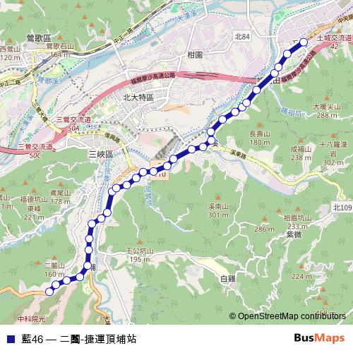 藍46 bus Line Map