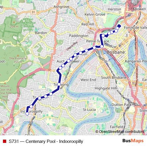 S731 bus Line Map