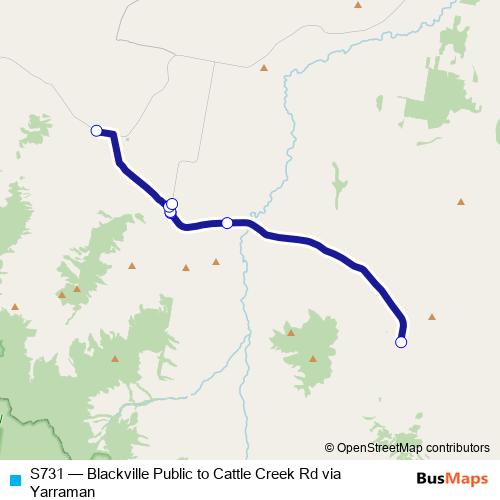 S731 bus Line Map