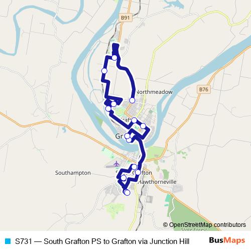 S731 bus Line Map