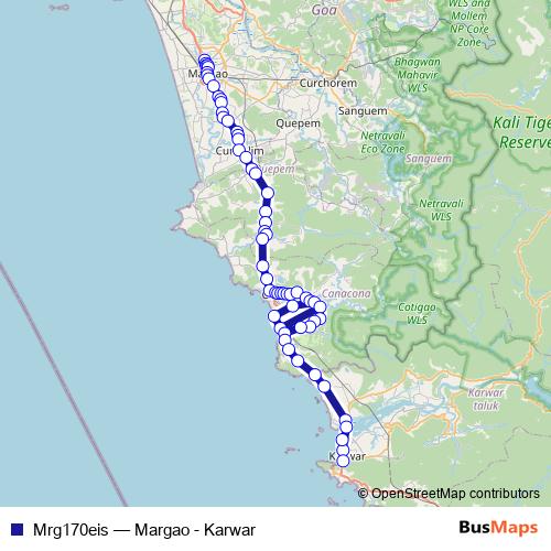 Mrg170eis bus Line Map