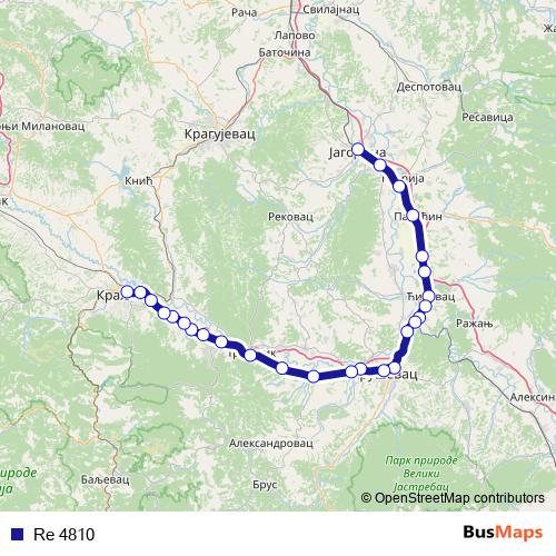 Re 4810 rail Line Map
