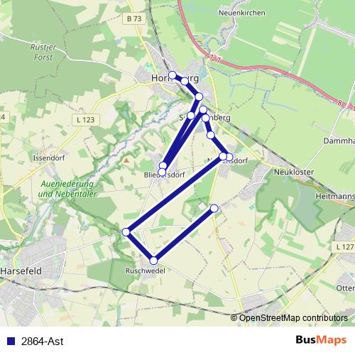 2864-Ast bus Line Map