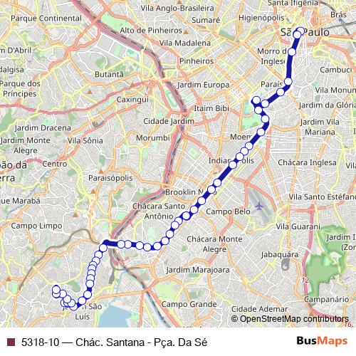 5318-10 bus Line Map
