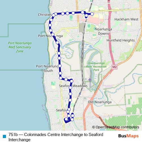 751b bus Line Map
