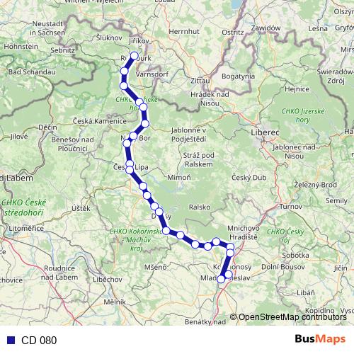 CD 080 rail Line Map