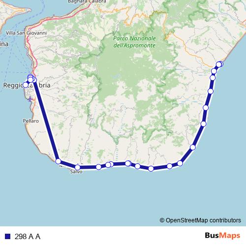 298 A A bus Line Map
