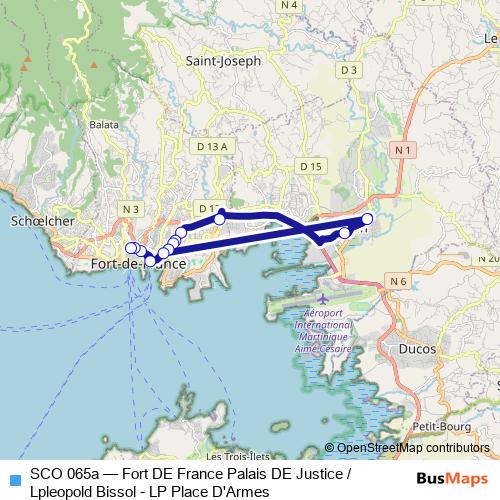 SCO 065a bus Line Map