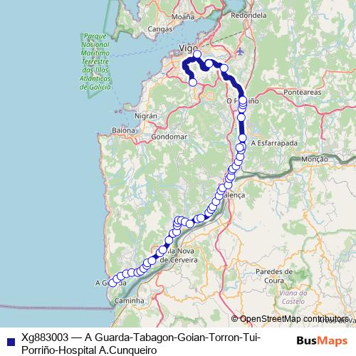 Xg883003 bus Line Map