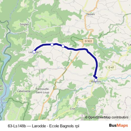 63-Ls148b bus Line Map