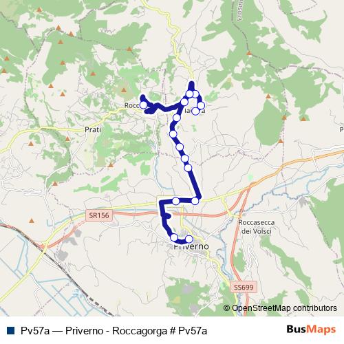 Pv57a bus Line Map