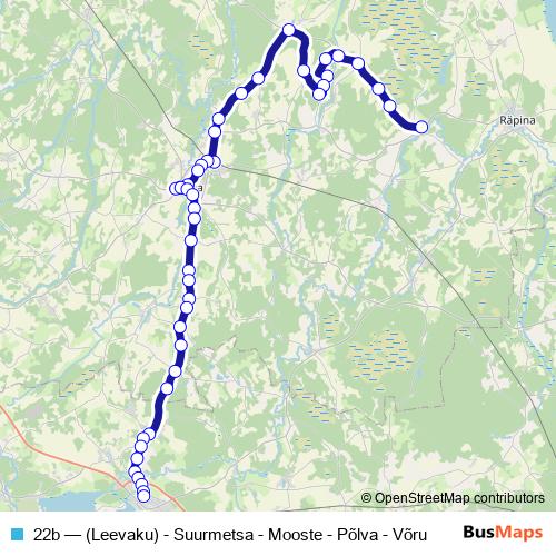 22b bus Line Map