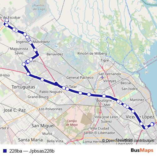228ba bus Line Map