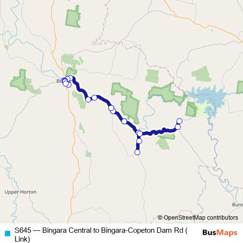 S645 bus Line Map