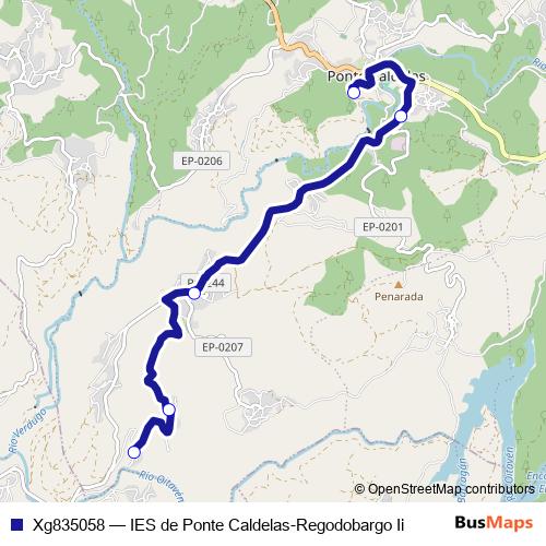 Xg835058 bus Line Map