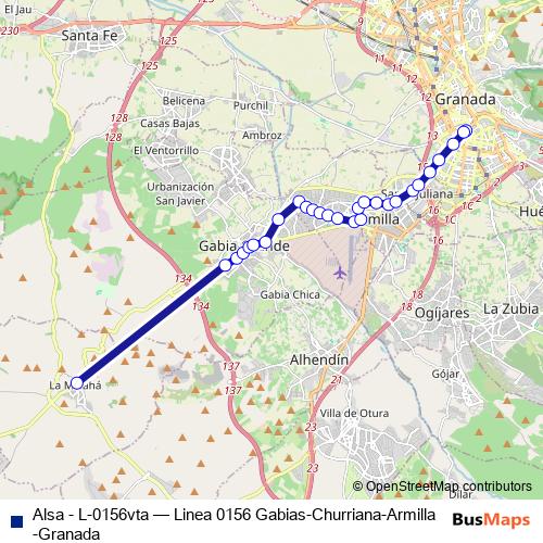 Alsa - L-0156vta bus Line Map