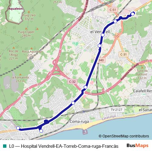 L0 bus Line Map