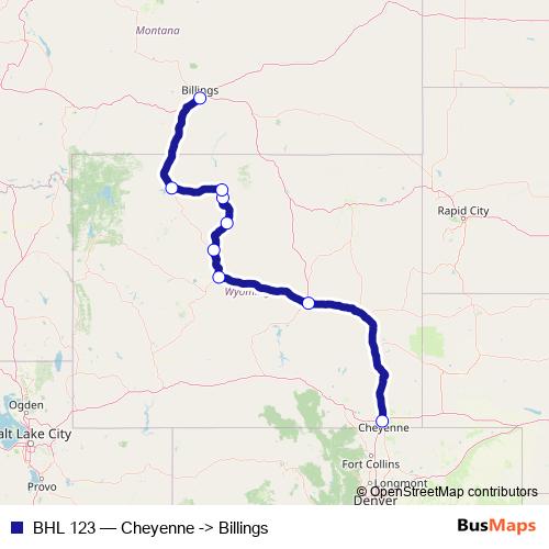 BHL 123 bus Line Map