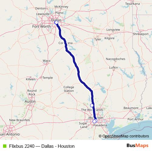 Flixbus 2240 bus Line Map