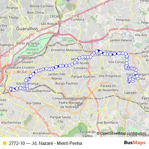 2772-10 bus Line Map