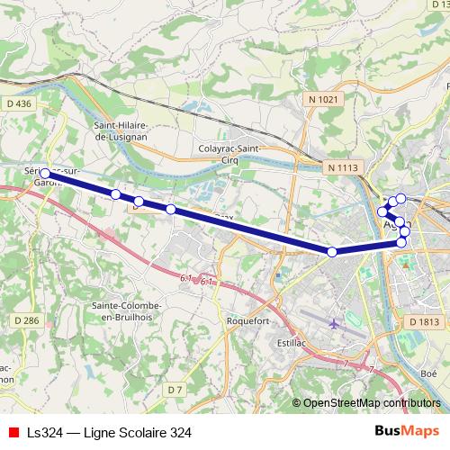 Ls324 bus Line Map