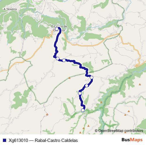 Xg613010 bus Line Map