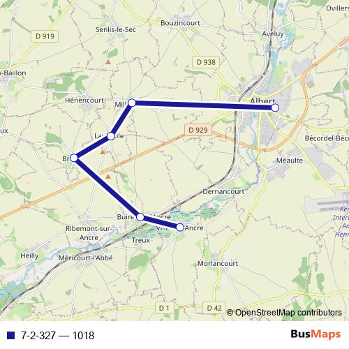 7-2-327 bus Line Map