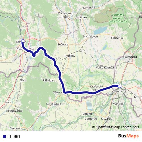 Ш 961 rail Line Map