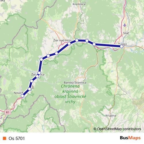 Os 5701 rail Line Map