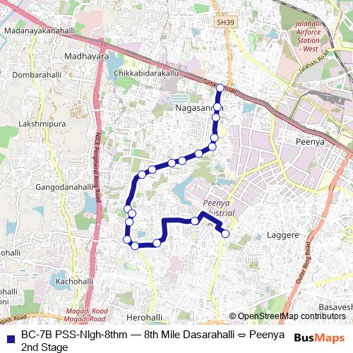 BC-7B PSS-Nlgh-8thm bus Line Map