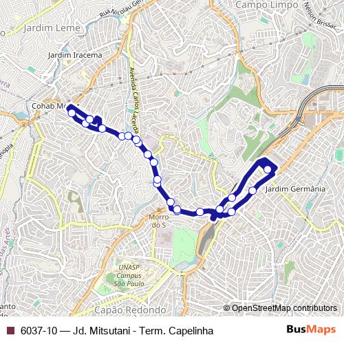 6037-10 bus Line Map