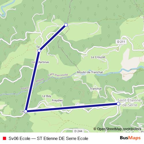Sv06 Ecole bus Line Map