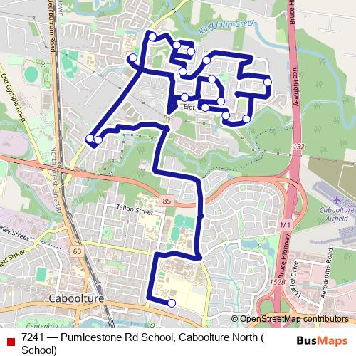 7241 bus Line Map