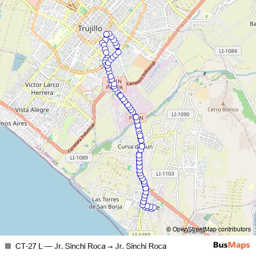 CT-27 L bus Line Map