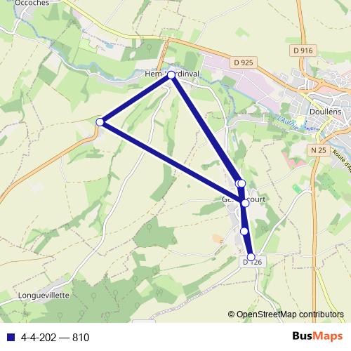 4-4-202 bus Line Map