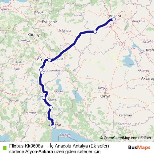 Flixbus Kk0698a bus Line Map