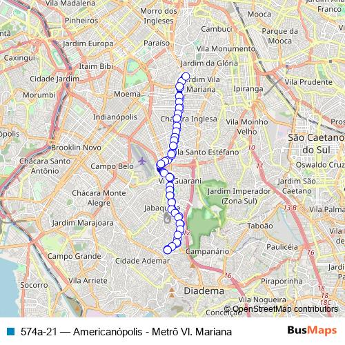 574a-21 bus Line Map