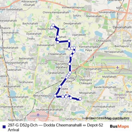 297-G D52g-Dch bus Line Map
