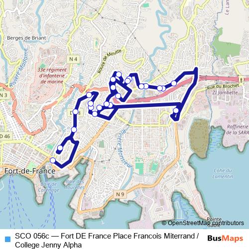 SCO 056c bus Line Map
