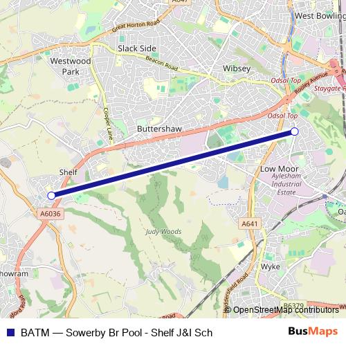 BATM bus Line Map