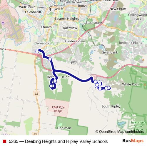5265 bus Line Map